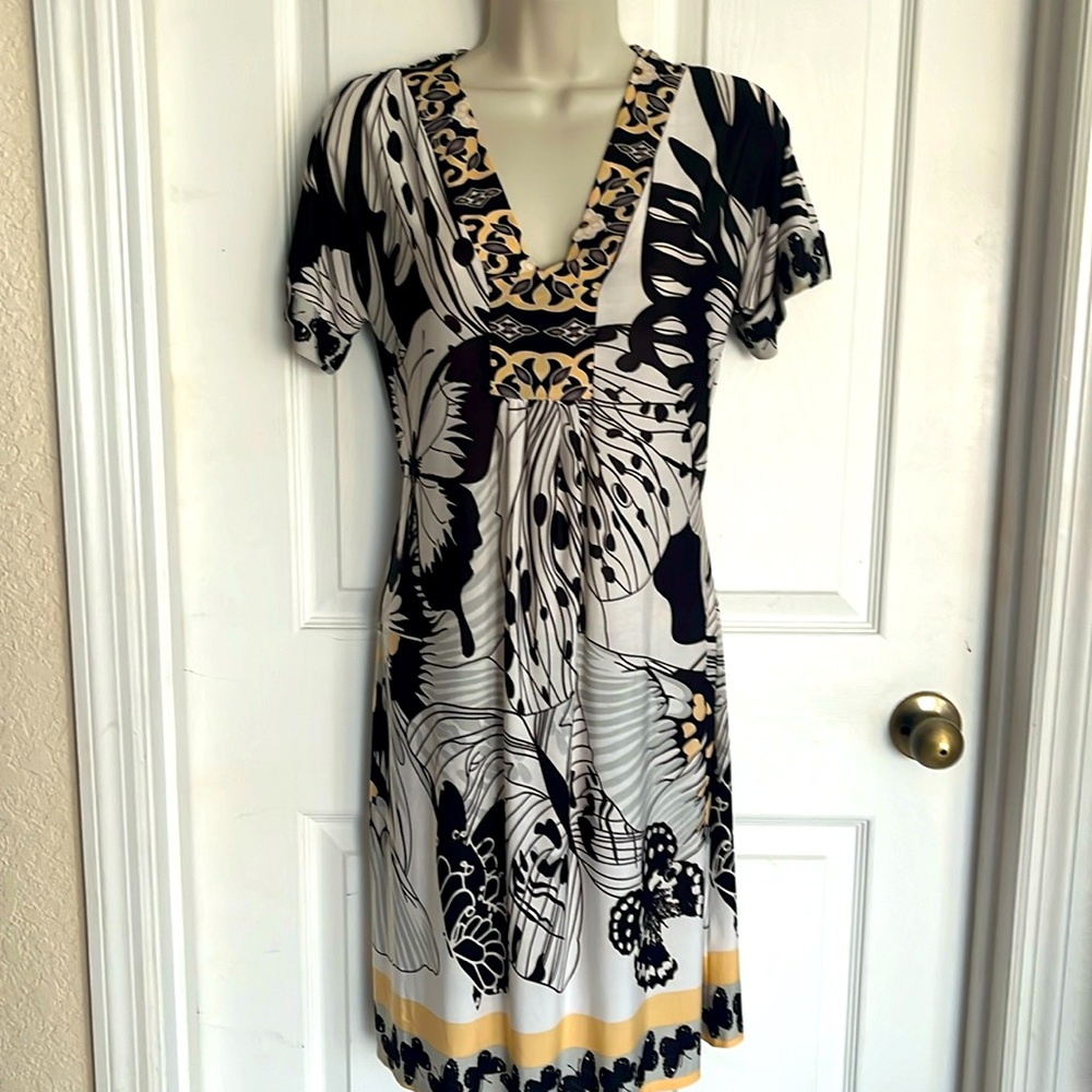 White Mark dress with butterflies
